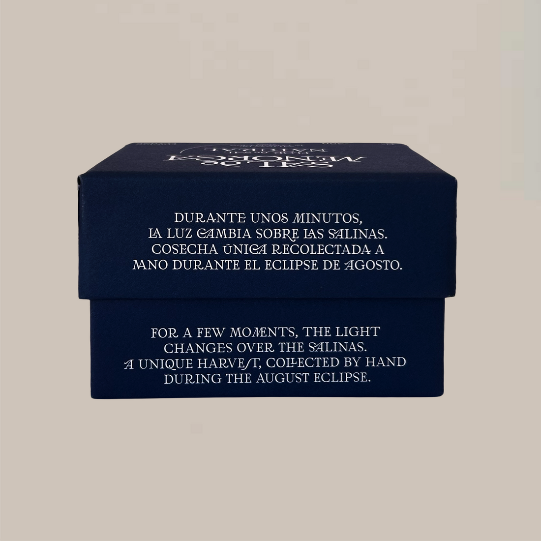 Caja Edición Eclipse de Sal de Menorca, Flor de Sal Natural 150 gramos