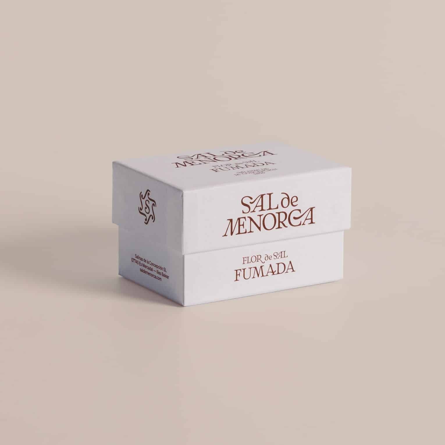 Flor de Sal Ahumada 125 g de Menorca, detalle textura ahumada