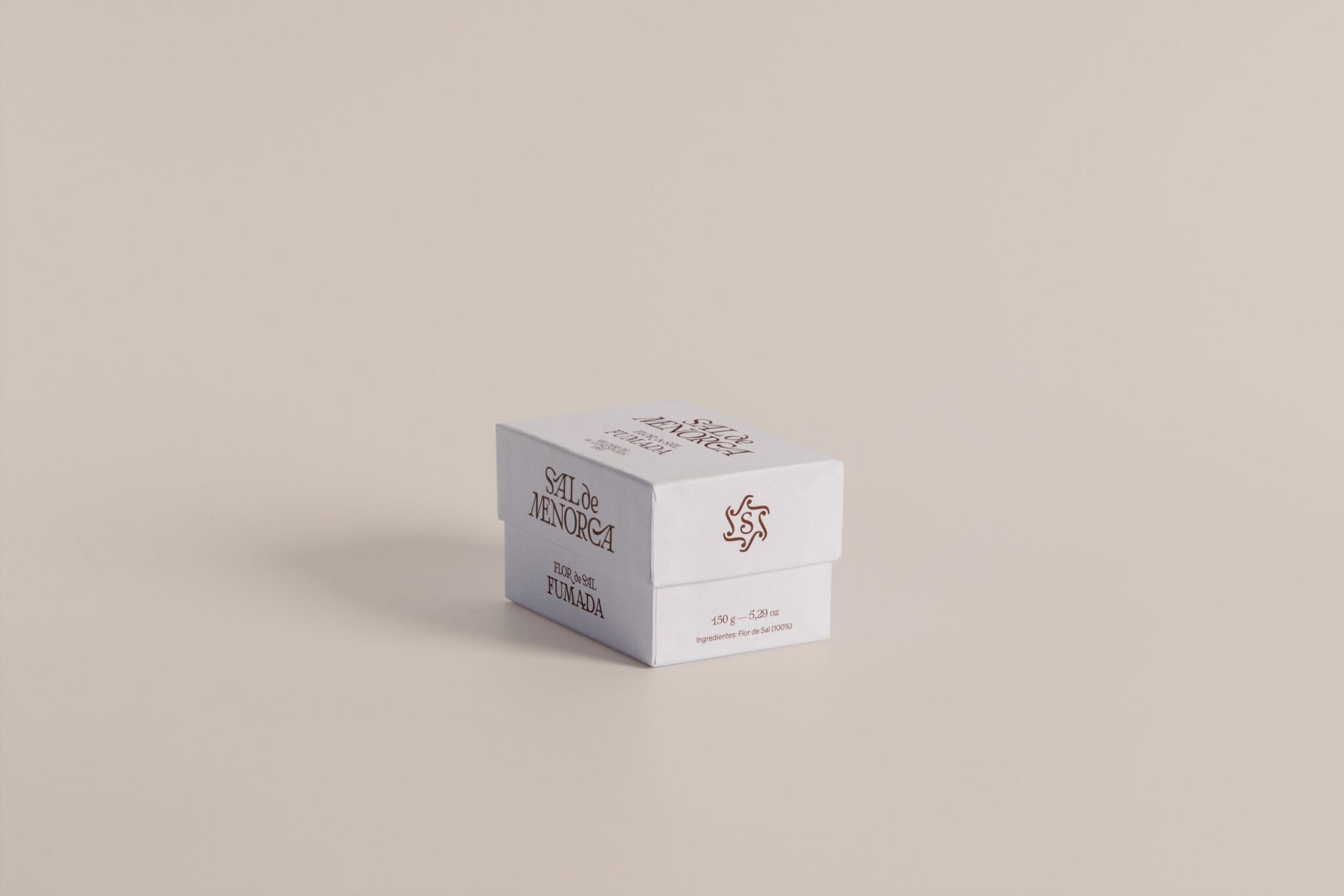 Flor de Sal Ahumada 125 g de Menorca, envase cerrado