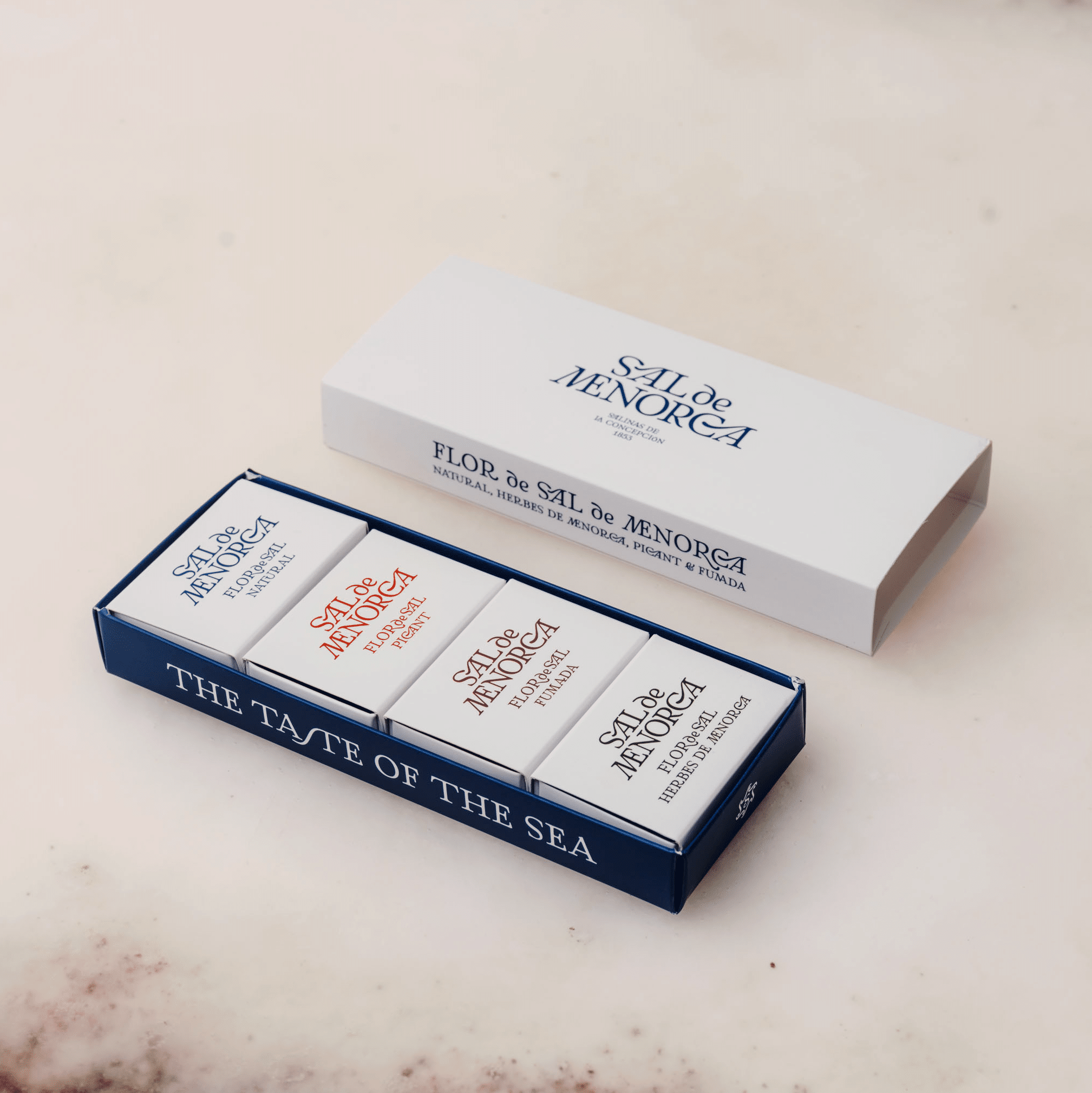 Pack Flor de Sal mini de Menorca, 4 variedades