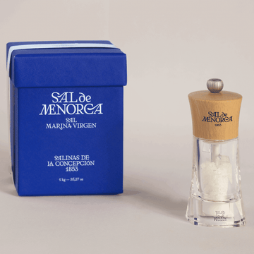 Pack Molinillo y Sal Marina Virgen de Menorca