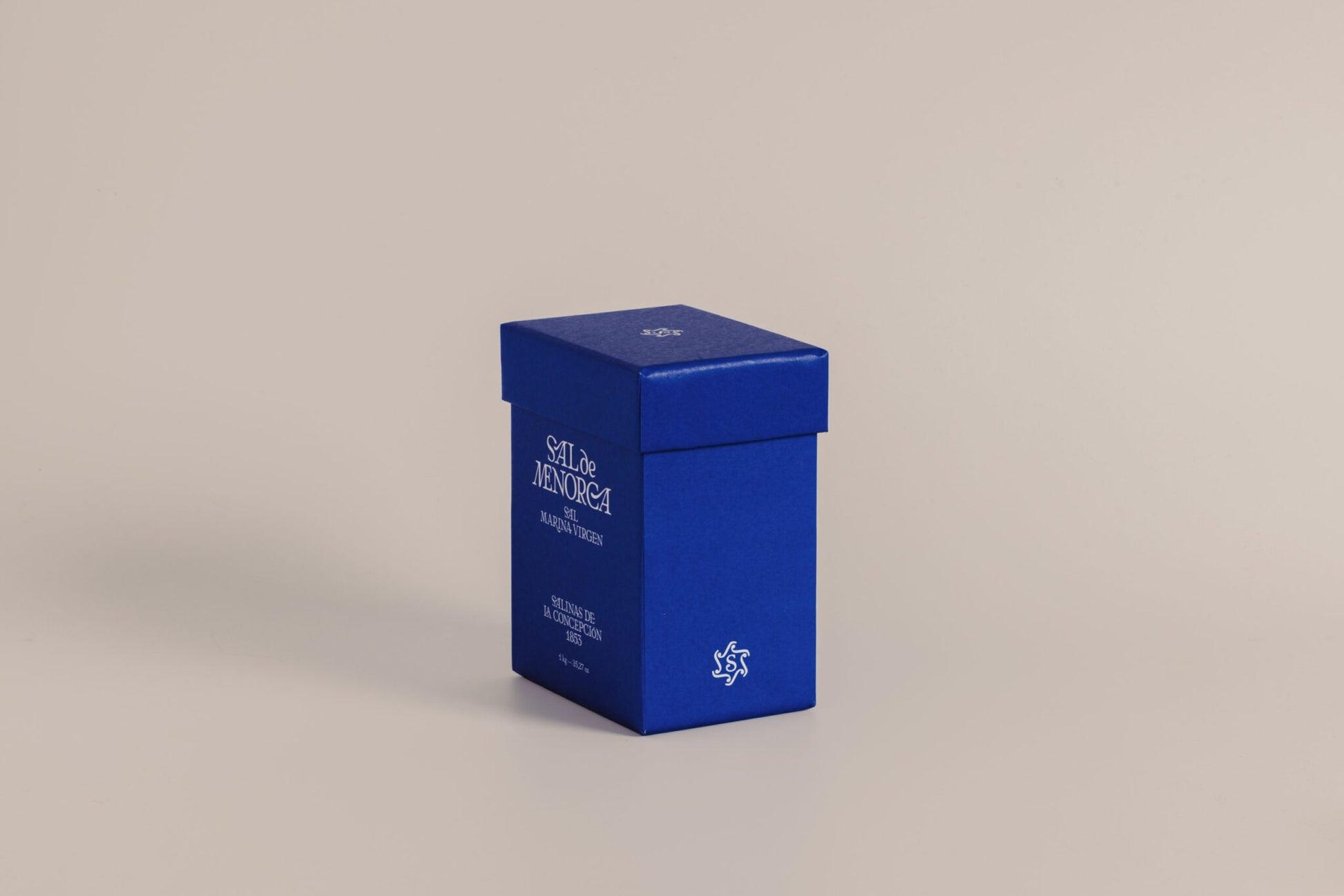 Sal Marina Virgen Natural 1 kg de Menorca, packaging