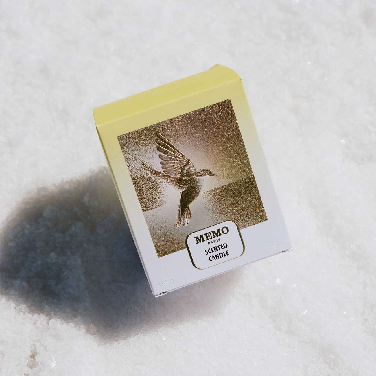 Vela perfumada Memo Paris x Sal de Menorca, packaging