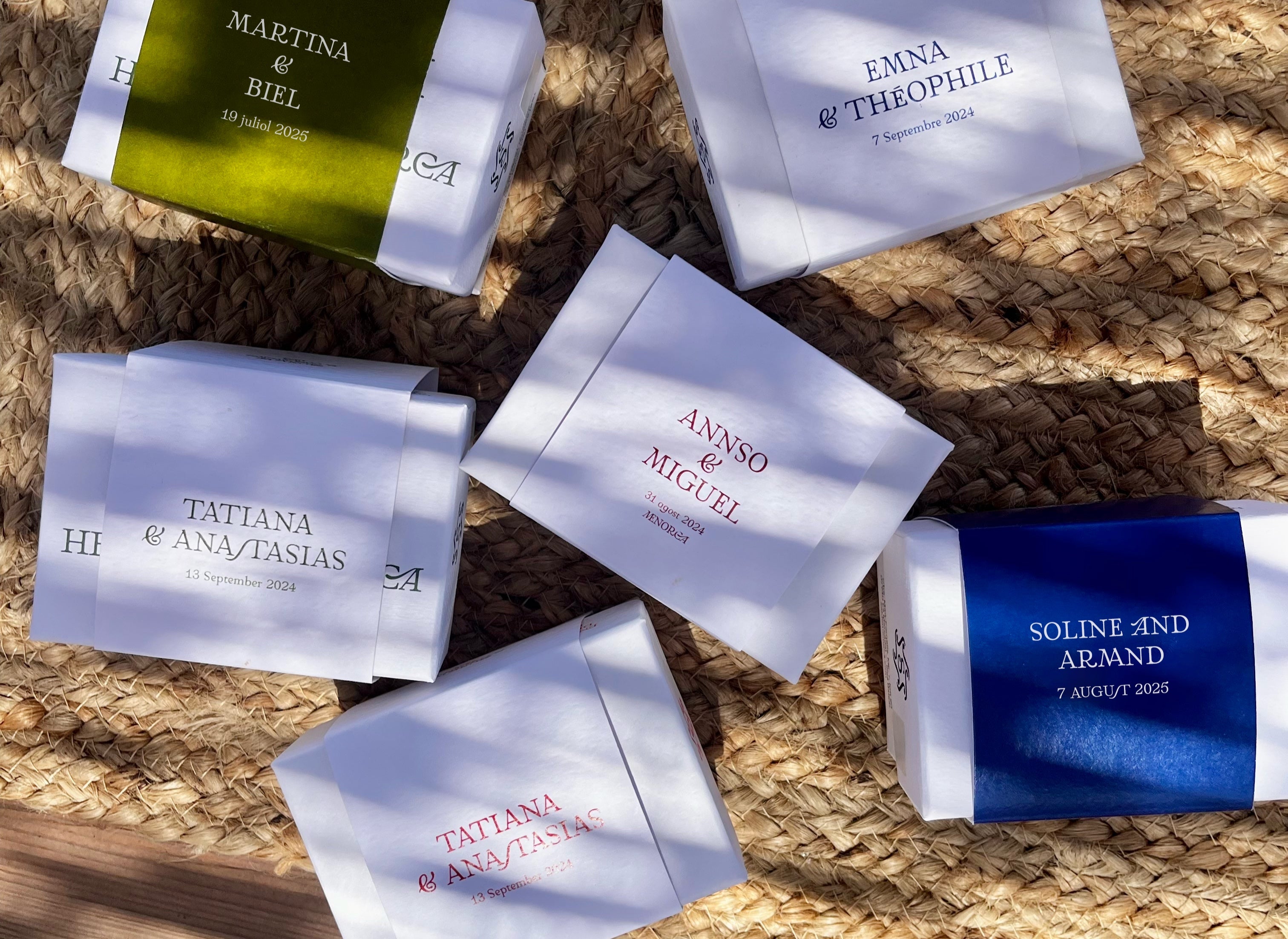 Cajas de flor de sal personalizadas